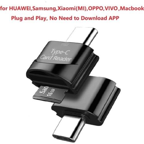 Type C to TF Card Reader Phone External Memory Type-C OTG Adapter for HUAWEI Macbook Samsung Xiaomi OppO Vivo Macbook картридер