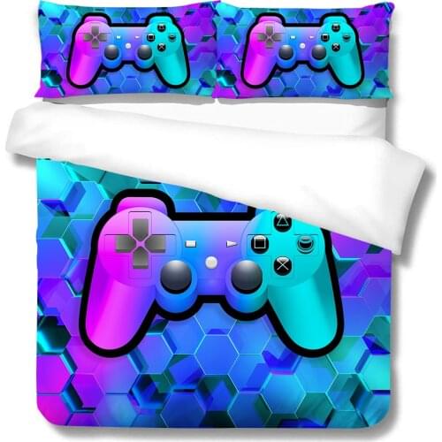 Bedding Set Game Handle Xbox 3D Digital Printed Queen King Size Soft Breathable Luxury Comforter Covers Boys Girls Home Decor