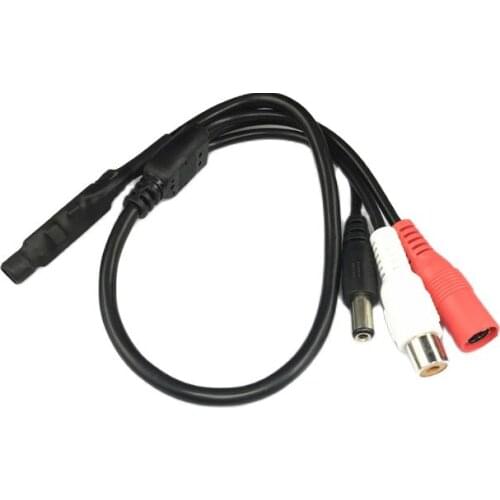 Hot selling CCTV Microphone Wide Range AudioMIC Mini Microphone with DC output voice pick up device for CCTV Security DVR