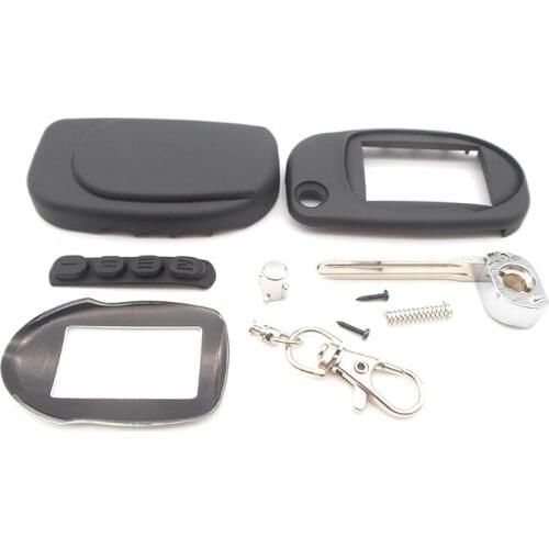 New arrival case for M7 M8 M9 M10 uncut blade fob case cover M7 M9 folding car flip remote +Keychain glass
