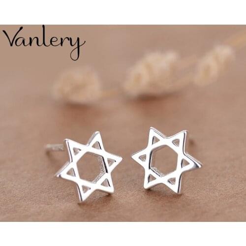New Arrivals Korean Style Star David Earrings For Women Lady Bridal Earrings Girls Gifts Pendientes Brincos 2021