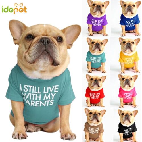 Pet Clothes for Cat Vest Dog Clothes For Small Dogs Cats Animal Cotton Fashion Clothes French Bulldog T-shir Chihuahua Apparels