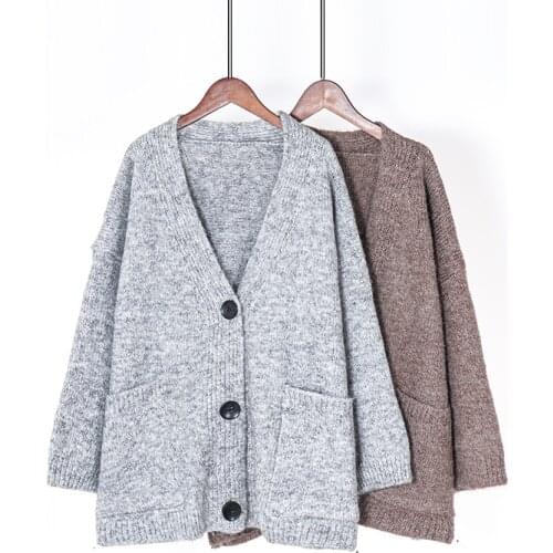 Coat Lazy Style Leisure Sweater Coat Toppies Winter Women Cardigan Loose Oversize Knitted Jacket