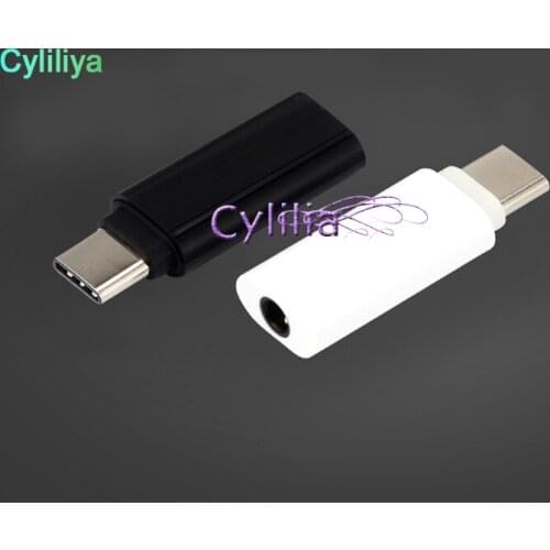 USB Type-C Female To 3.5mm Jack Male Earphone Headphone Speaker Headset Adapter for Letv Huawei Samsung Connector 1000pcs