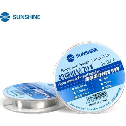 SUNSHINE SS-007E Flying Line Jump Wire 0.007mm 0.009mm For Mobile Phone CPU Fingerprint Touch Dedicated Repair Flying Line
