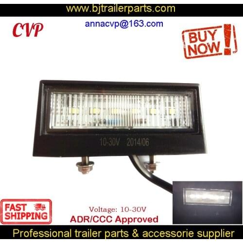 LED Trailer Number Plate Light License Plate Lamp 10-30V Submersible Boat Truck Bus Caravan Camper Accessories RV Parts