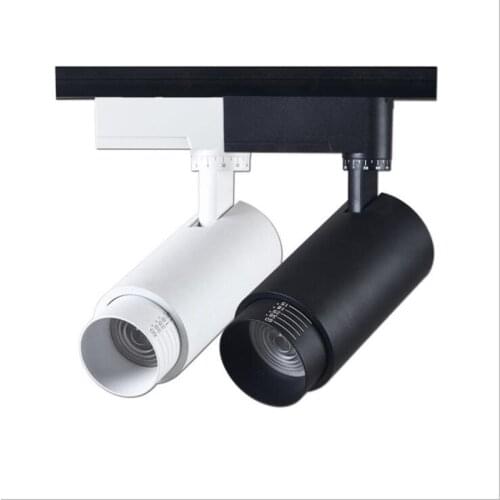 Track Lamp Zoomable 12W/20W/30W Adjustable Beam Angle COB LED Rail Clothing Shoes Shop Exhibition Gallery Spotlights Spot Light