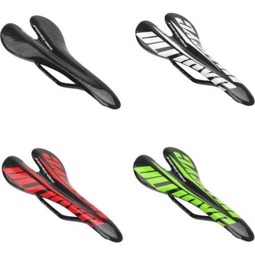 ULLICYC Bike Full Carbon Fiber Saddle Cushion for MTB Mountain Bike Road Bike Folding Bike Ultralight Carbon Saddle Seat