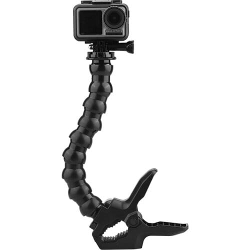 Universal Clamp Mount Bracket for GoPro Hero 8 7 6 5 Sjcam Yi 4K Action Camera with Flexible Adjustable Gooseneck Clamp Stand