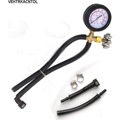 VEHTRKACNTOL Truck Motorcycle Car Fuel Pressure Gauge Gasoline Pressure Gauge Meter Tester Tool