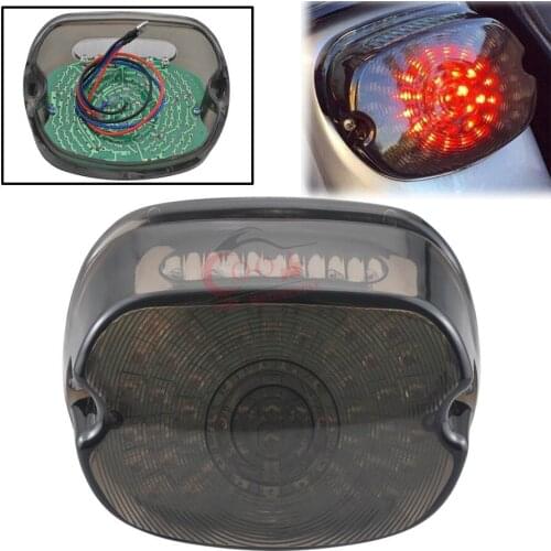 New Smoke ABS Plastic Motorcycle Taillight Running Brake Fits For 99-06 HD Sportster XL1200C Custom