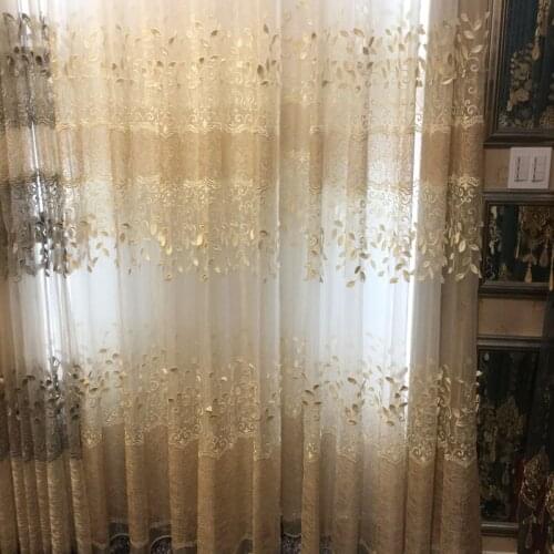 European Window Curtain Tulles for Living Dining Room Bedroom Sheer Curtains