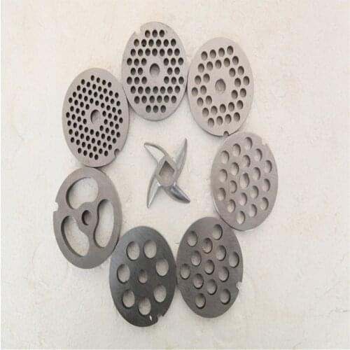 Manual stainless steel meat grinder parts meat grinder parts meat grinder round knife blade cross blade parts