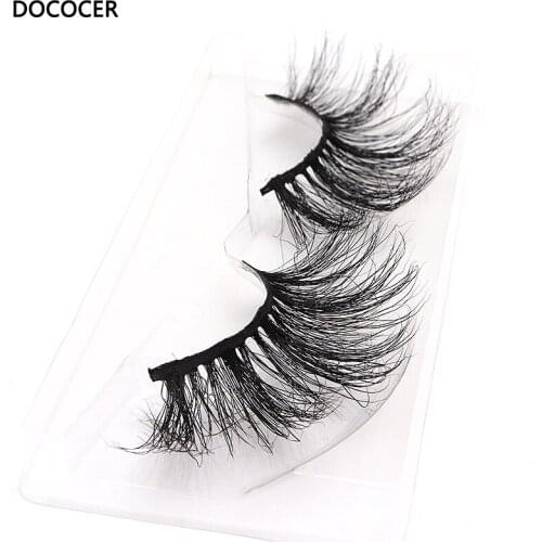 1pair 30mm Handmade 3D Lashes Soft Mink Hair False Eyelashes Wispy Fluffy Eyelash Extensions Eye Makeup Tools Multilayers Lashes