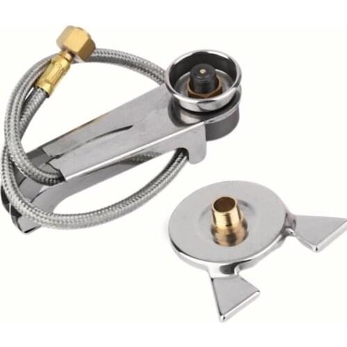 1PC Picnic Camping Stove Split Converter Connector Gas Tank Adapter InCldue Box Hot Sale Well Sell Outdoor Accessories
