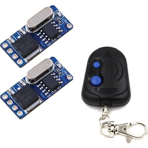 3V 3.6V 3.7V 4.2V 5V 6V 7.4V 8V 9V 12V Micro Remote Switch Small Wireless Controller No Sound RF Receiver Transmitter315/433MHZ