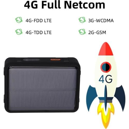 4G LTE GPS Tracker Cow Locator RF-V44 GPS GSM Tracker For Car Solar Power 9000mAh WIFI positioning Waterproof IP67 Remove alarm