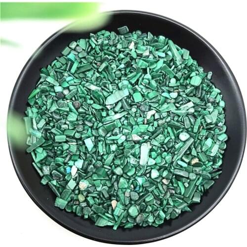 50g 3-5mm Natural Malachite Tumbled Stone Polished Gemstone Gravel Fish Tank Natural Stones and Minerals
