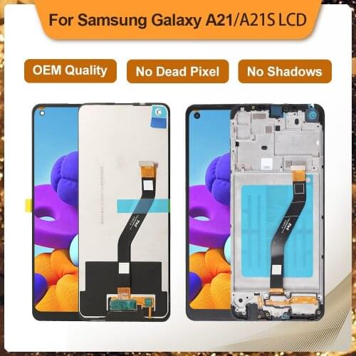 6.5'' Inches OEM LCD For Samsung Galaxy A21s A217 LCD with frame Touch Screen Digitizer LCD For Samsung A21s SM-A217F/DS Display