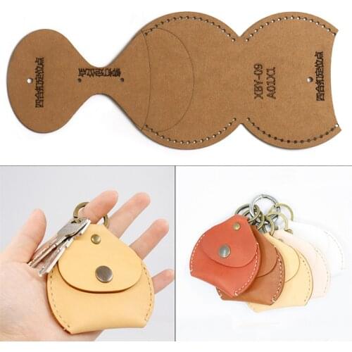 8.5x8.3cm Cute Making Coin Wallet Acrylic Template Change Pocket Kraft Paper Pattern DIY Leather Mini Bag Stencil Design Mould