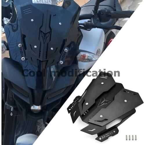 Motorcycle Accessories Aluminum Alloy Screen Windscreens Wind Deflector Windshield For Yamaha MT-15 MT 15 MT15 2019-2020 Year
