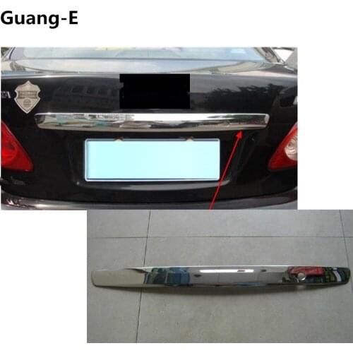 Car Stick Steel/ABS Rear Door Tailgate Bumper Frame Trim Lamp Trunk Lid For Toyota Altis Corolla 2008 2009 2010 2011 2012 2013