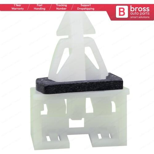 BCF382 10 Pieces Bumper Retainer With Sealer, White Nylon for Honda : 71592-S5D-000, 71592-S6A-000