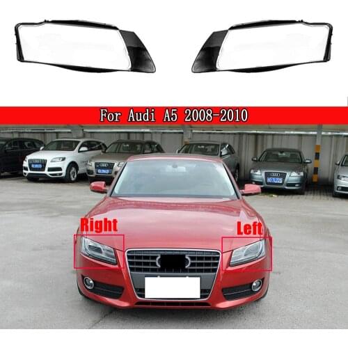 Auto Head Lamp Case For Audi A5 2008-2010 Headlamp Cover Lens Glass Lamp Shade Headlight Cover Transparent Lampshade