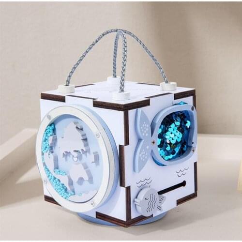 Children Wooden Busy Cube Early Learning Educational Life Common Sense Cognitive Toy Montessori Educational Toys