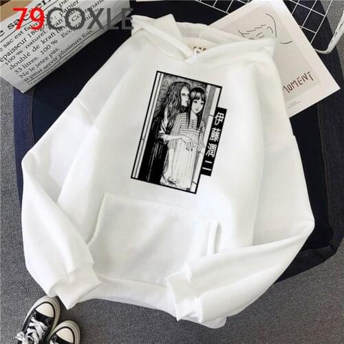 Junji Ito Tomie Shintaro Kago Manga hoodies men anime Oversized 2020 y2k aesthetic male sweatshirts graphic hip hop