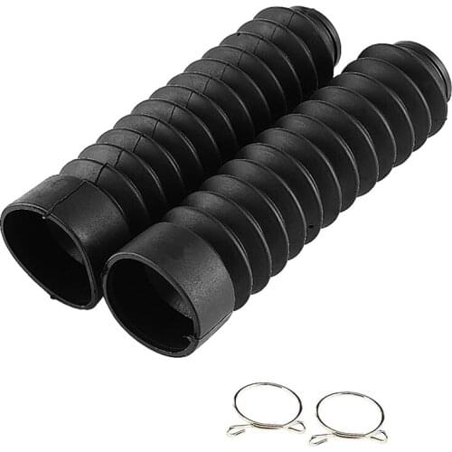 Front Fork Cover, Rubber Motoycle Front Fork Cover Gaiters Gators Boots Shock Damping Dust Cover