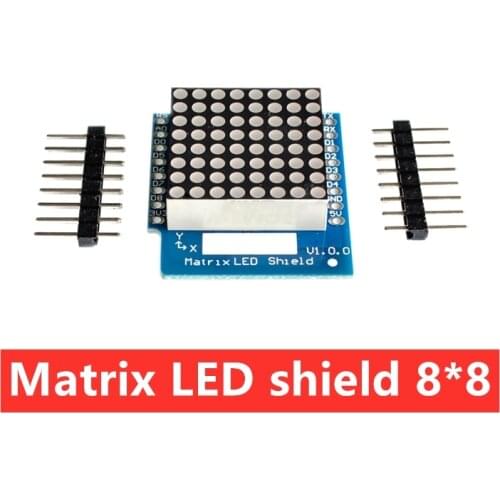 Matrix LED shield V1.0.0 for WEMOS D1 mini 8x8 matrix dot matrix LED