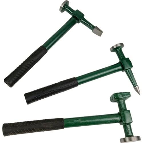 3pcs Car Auto Body metal Repair Panel Beating Hammer Garage Straight pein finish crowned face dent beater bumping hammer