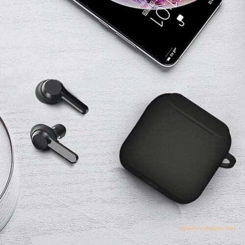 Soft Anti-slip Silicone Earphone Case Protective Cover Shell with Carabiner for skullcandy Indy Wireless Headphone Dropship