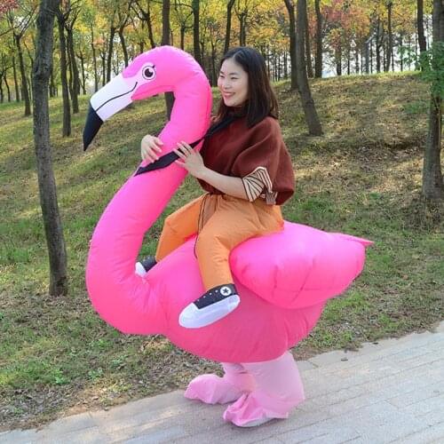 Flamingo Inflatable Costumes Halloween Christmas Costume For Kids Adult Men Women Fancy Dress Inflatable Costume Party Carnival