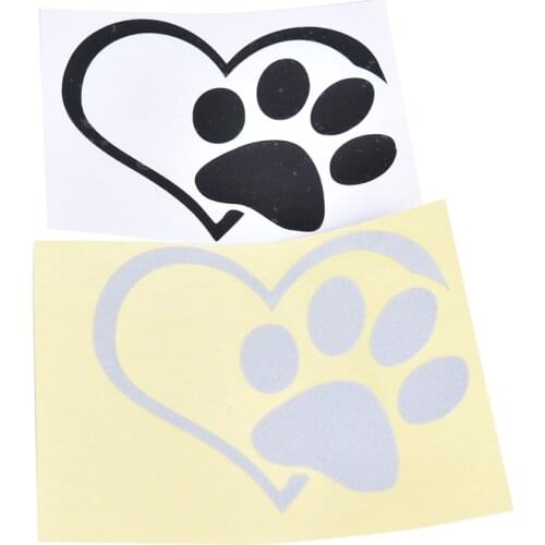 Car Truck Sticker Bumper Window Adopt Bully Heart Cat Dog Laptop Boat Truck Auto Bumper Wall Graphic Heart Paw Vinyl Decal