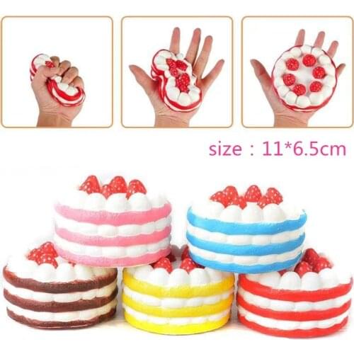 New Squishy Fashion Jumbo Cake Slow Rising Squeeze Toys Scented Anti-Pressure Stress Relief Toy Cute Kids Toy