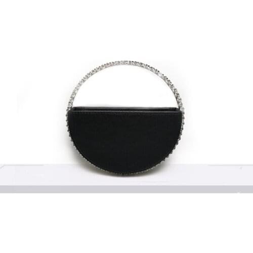 New Womens Bag Spring 2020 High End Ocean Rainbow Water Diamond Bag Dinner Bag Half Moon Luxury Handbags Women Bags Designer