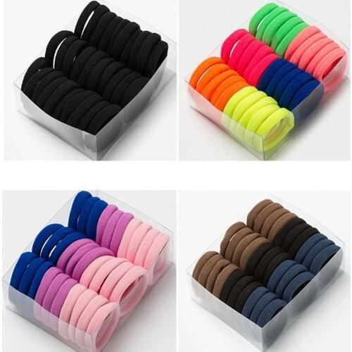 30PCS Girls Rubber Bands Scrunchy Elastic Hair Bands Ponytail Holder Kids Baby Hair Accessories Ties Gum for Hair Rubber Bands