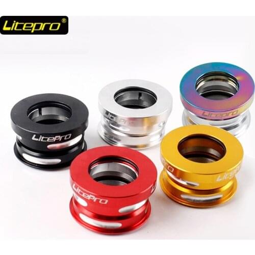 Litepro Folding Bike Headset 44mm built-in Bearing Headset Daxing BYA412 P18 P8 Headset Bike Bicycle Headset Bike Parts