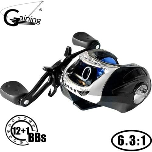 18+1 BBs 6.3:1 High Speed Fishing Reel Baitcasting Reel 5.5KG Max Drag Freshwater/Saltwater Fishing