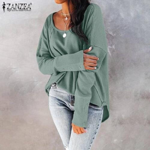 ZANZEA Womens Jersey Shirts