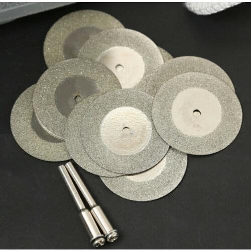10pcs Diamond Coated Cutting Wheels Saw Blades Disc For Power Rotary Tool