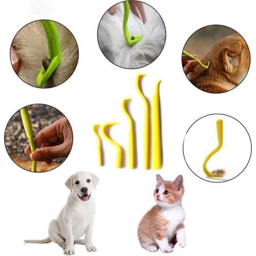 2/3/5pcs/lot Pet Cats Dog Tick Removal Tool Flea Louse Clipper Dual Teeth Cleaning Mites Twist Hook Remover Pet Supplies
