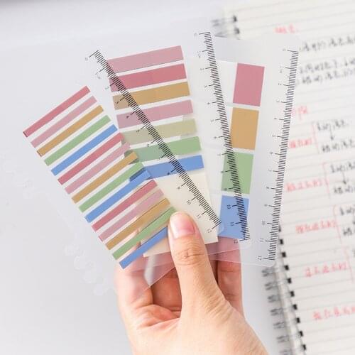 3 designs PET Waterproof Planner Stickers Index Bookmark Stationery Sticky Notes School Supplies