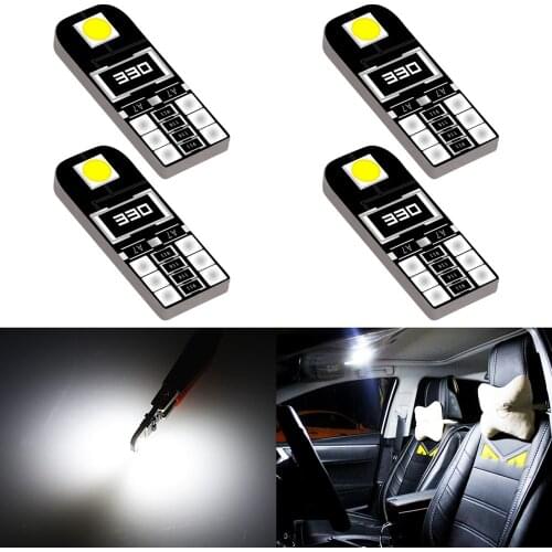 4x T10 LED W5W 3030SMD Car Interior Reading Light For Nissan Note Tiida Qashqai Almera Juke X-Trail Primera J11 Pathfinder Versa