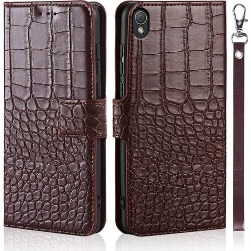 Case for Sony Xperia Z3 Case flip Crocodile texture leather case for Sony Xperia Z3 cover with card holder