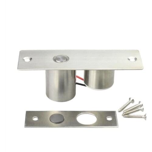 4pcs Electric Drop Bolt Door Lock DC 12V Magnetic Induction Auto Deadbolt for Security Access Control System