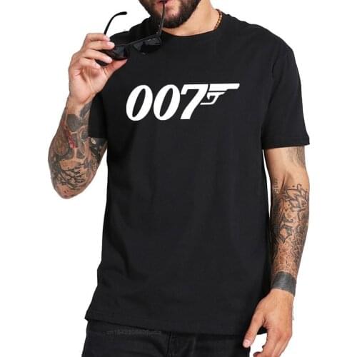 Tshirt Movie Bond T Shirt Cotton Short Sleeved Oversized T Shirt EU/US Comfortable Tee Tops
