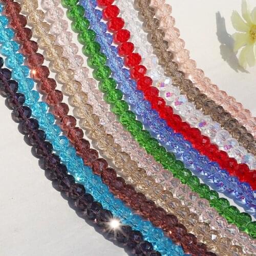 New Arrival 8MM 70Pcs Mixed Color Small Seed Beads Faceted Round Glass Beads For DIY Jewelry Making